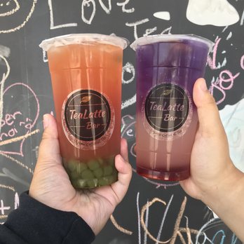 TeaLatte Bar - Passion orange guava with matcha boba and a Waikiki lemonade - Coffee & Tea Near Me - Carrollton, Texas TeaLatte Bar - Passion orange guava with matcha boba and a Waikiki lemonade - Coffee & Tea Near Me - Carrollton, Texas
