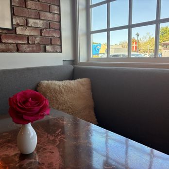 The Bit O'Denmark - Cozy corner booth in the bar - Scandinavian Near Me - Solvang, California