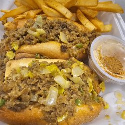Philly Italian Water Ice - Cheesesteak Combo with Crab Fries