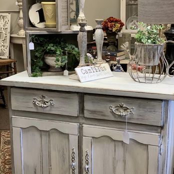Smith And Bell Trading Company - Chalk painted buffet with decor - Antiques Near Me - Camillus, New York Smith And Bell Trading Company - Chalk painted buffet with decor - Antiques Near Me - Camillus, New York