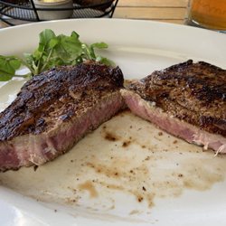 Outback Steakhouse - Medium rare ribeye (larger size 300-something gram).
