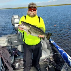 Lake Okeechobee Bass Fishing - My son with his best catch.