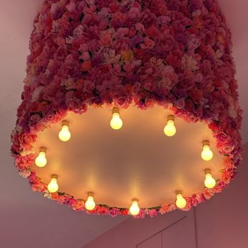 Pink Rose Cafe - Pink chandelier overhead - Coffee & Tea Near Me - San Diego, California Pink Rose Cafe - Pink chandelier overhead - Coffee & Tea Near Me - San Diego, California