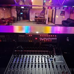 Station Grille - View of Dance Floor and Karaoke Screen from the DJ Platform in the upstairs backroom