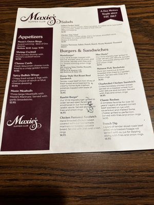 Menu photo 5 Maxie's Supper Club West Des Moines, IA Menu photo 5 Maxie's Supper Club West Des Moines, IA