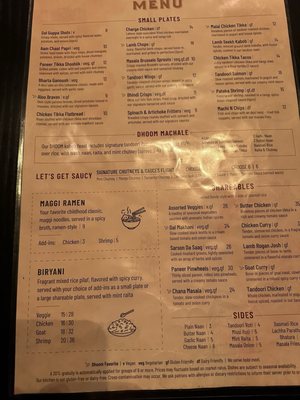 Menu photo 8 Dhoom McLean, VA