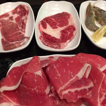 Gogi Time - First round of meats. Small portions perfect for variety! - Korean Near Me - Oakland, California