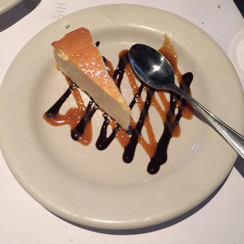 Bonefish Grill - Cheesecake with caramel and chocolate sauce. - Seafood Near Me - Gainesville, Florida Bonefish Grill - Cheesecake with caramel and chocolate sauce. - Seafood Near Me - Gainesville, Florida