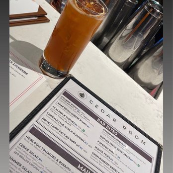 Cedar Room - Thai Iced Tea - Cocktail Bars Near Me - Campbell, California