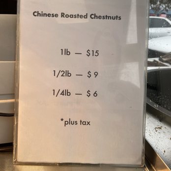 Anson Trading Co Roasted Chestnuts - Menu - Street Vendors Near Me - San Jose, California Anson Trading Co Roasted Chestnuts - Menu - Street Vendors Near Me - San Jose, California