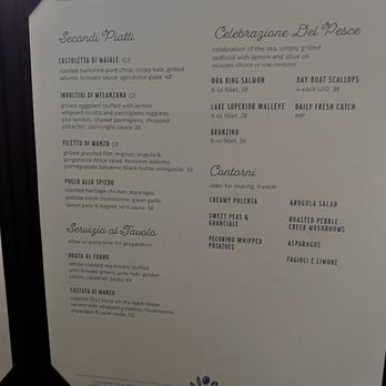 Allora - Menu - Italian Near Me - Grand Rapids, Michigan