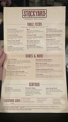 Menu photo 5 Stockyard Burgers and Bones Marietta, GA Menu photo 5 Stockyard Burgers and Bones Marietta, GA