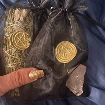 Conjure - I love the detailing on their bags with the wax pentagrams on the baggies . - Spiritual Shop Near Me - Savannah, Georgia Conjure - I love the detailing on their bags with the wax pentagrams on the baggies . - Spiritual Shop Near Me - Savannah, Georgia