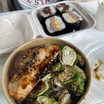 Musubi Square - Miso Salmon Bowl Bulgolgi BBQ Musubi Spam Musubi - Asian Fusion Near Me - Anaheim, California Musubi Square - Miso Salmon Bowl Bulgolgi BBQ Musubi Spam Musubi - Asian Fusion Near Me - Anaheim, California