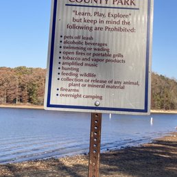 Rules of the Park. Water very low today. Rules of the Park. Water very low today.