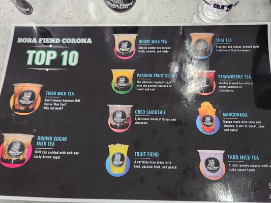 Menu photo 3 Boba Fiend Tea House Corona, CA