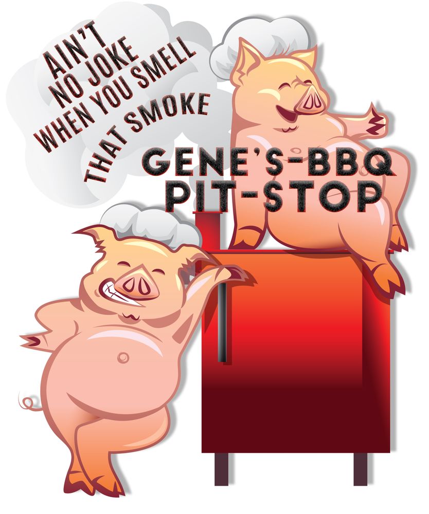 Gene's BBQ Pit Stop Logo