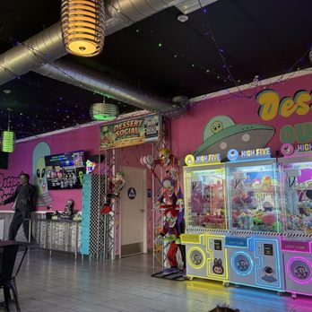 Dessert Social - Inside with some of the arcade games. - Desserts Near Me - Hesperia, California Dessert Social - Inside with some of the arcade games. - Desserts Near Me - Hesperia, California