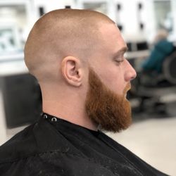 Waltham's Finest Grooming lounge - Skin fade with beard done by Gusto the barber.
