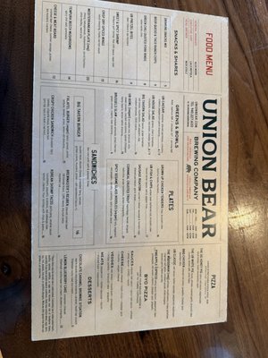 Menu photo 4 Union Bear Brewing Denton, TX Menu photo 4 Union Bear Brewing Denton, TX