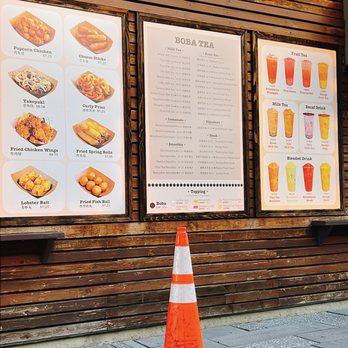 Tea Heart - a traffic cone in front of a restaurant - Shaved Snow Near Me - Pleasanton, California Tea Heart - a traffic cone in front of a restaurant - Shaved Snow Near Me - Pleasanton, California