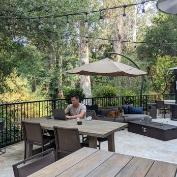Sipbie Caffe - a man sitting on a patio table - Coffee & Tea Near Me - Los Gatos, California Sipbie Caffe - a man sitting on a patio table - Coffee & Tea Near Me - Los Gatos, California