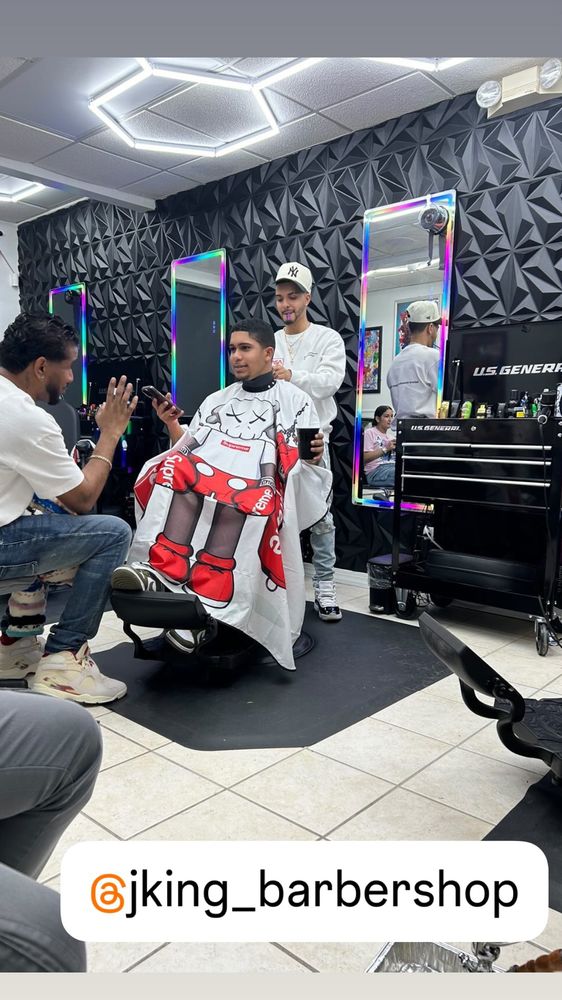 J King Barbershop Logo