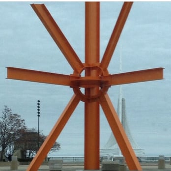 The Calling - #OrangeAsterisk #mkeart #sunburstsculpture #thecalling #orangesunburst #asteriskart #callatrava is closed #mam - Local Flavor Near Me - Milwaukee, Wisconsin