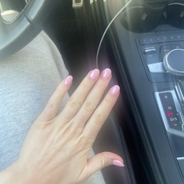 Acrylics with gel Acrylics with gel