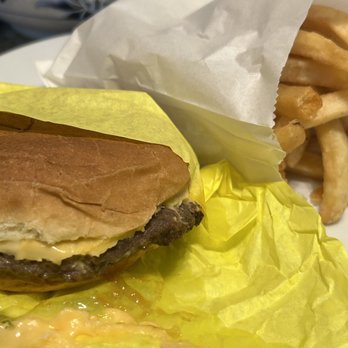 Upscale Hawaii - My pretty basic "Teri" Burger. No veggies, a little larger than a McDonalds cheeseburger. Fries were fresh and crispy. - Diners Near Me - Honolulu, Hawaii Upscale Hawaii - My pretty basic "Teri" Burger. No veggies, a little larger than a McDonalds cheeseburger. Fries were fresh and crispy. - Diners Near Me - Honolulu, Hawaii
