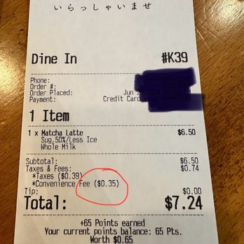Kyoto Matcha - Charges a fee by ordering at the kiosk. Just order in person - Japanese Near Me - Rockville, Maryland
