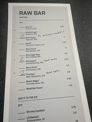 Menu photo 5 Row 34 - Cambridge Cambridge, MA