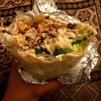 Chipotle Mexican Grill - Huge "chicken" burrito filled with mainly rice, lettuce and cheese... - Mexican Near Me - La Mesa, California Chipotle Mexican Grill - Huge "chicken" burrito filled with mainly rice, lettuce and cheese... - Mexican Near Me - La Mesa, California