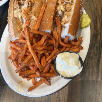 The Chicken or the Egg - Plain Ol' Chicken Cheesesteak with Beesting Sauce and Blue Cheese - Chicken Wings Near Me - Marlton, New Jersey