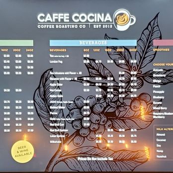 Caffe Cocina - Caffe Cocina Menu - Coffee & Tea Near Me - Poulsbo, Washington Caffe Cocina - Caffe Cocina Menu - Coffee & Tea Near Me - Poulsbo, Washington