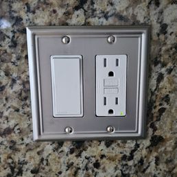 GFI receptacle protecting under the sink outlets.