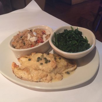 Bonefish Grill - Tilapia Imperial, crab fried rice, and sautéed spinach - Seafood Near Me - Novi, Michigan Bonefish Grill - Tilapia Imperial, crab fried rice, and sautéed spinach - Seafood Near Me - Novi, Michigan