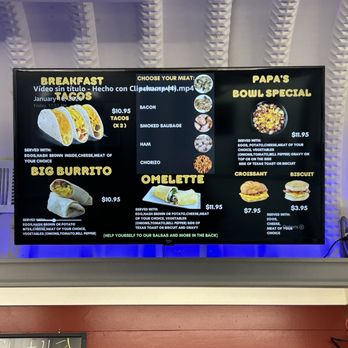 Papa's - Menu in store 1/2 - Juice Bars & Smoothies Near Me - Broken Bow, Oklahoma Papa's - Menu in store 1/2 - Juice Bars & Smoothies Near Me - Broken Bow, Oklahoma