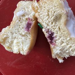 King Sooper's - Raspberry filled donut.