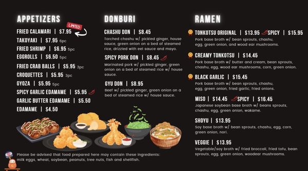 Menu photo 2 Jin's Ramen Bullhead City, AZ