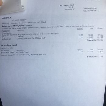 Funk Bros Auto - Invoice page 1 - Auto Repair Near Me - Los Angeles, California Funk Bros Auto - Invoice page 1 - Auto Repair Near Me - Los Angeles, California