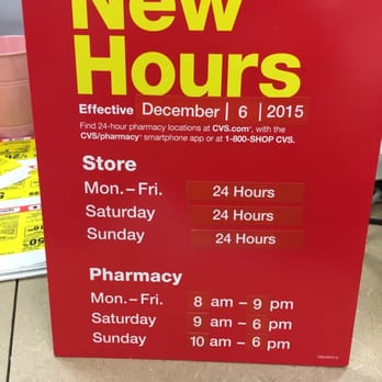 CVS Pharmacy - Hours changed. - Drugstores Near Me - Hollywood, Florida