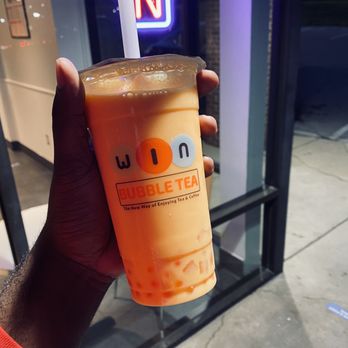 WIN Bubble Tea - Hickory Hollow - Milk Tea Mango with Strawberry - Bubble Tea Near Me - Antioch, Tennessee