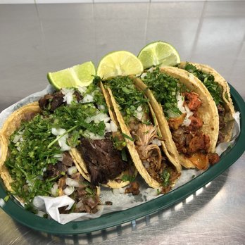 Paco's Tacos - Left to Right: Lengua, Barbacoa, Carnita, Al Pastor, Asada - Mexican Near Me - Chicago, Illinois Paco's Tacos - Left to Right: Lengua, Barbacoa, Carnita, Al Pastor, Asada - Mexican Near Me - Chicago, Illinois