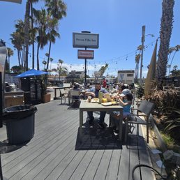 Only outdoor sunny seating....gets super hot even in 70° F weather. Only outdoor sunny seating....gets super hot even in 70° F weather.