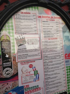 Menu photo 3 Mamie Bigoude Tours, 37 Menu photo 3 Mamie Bigoude Tours, 37