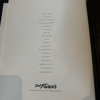 Del Frisco's Double Eagle Steakhouse - Menu - Steakhouses Near Me - Houston, Texas Del Frisco's Double Eagle Steakhouse - Menu - Steakhouses Near Me - Houston, Texas