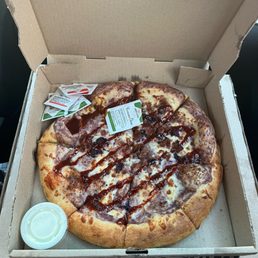 The pizza with blackberry!! So good, size small to go!