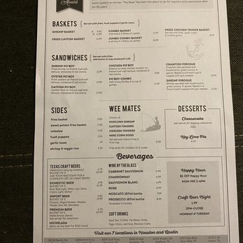 Capt Benny's - Menu - Seafood Near Me - Houston, Texas Capt Benny's - Menu - Seafood Near Me - Houston, Texas
