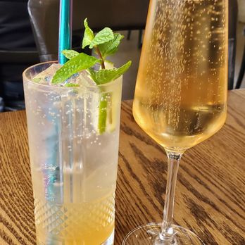Blossom and Root Kitchen - Ginger Lime Soda ($8), Domaine Brut Glass ($12) - Vegan Near Me - Danville, California Blossom and Root Kitchen - Ginger Lime Soda ($8), Domaine Brut Glass ($12) - Vegan Near Me - Danville, California
